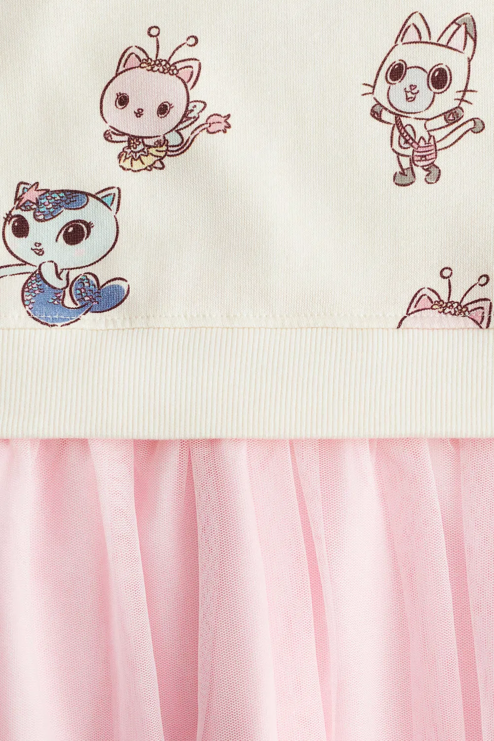 Платье-Толстовка с принтом и юбкой из тюля H&M, Cremefarben/Gabby'S Dollhouse — фото 2