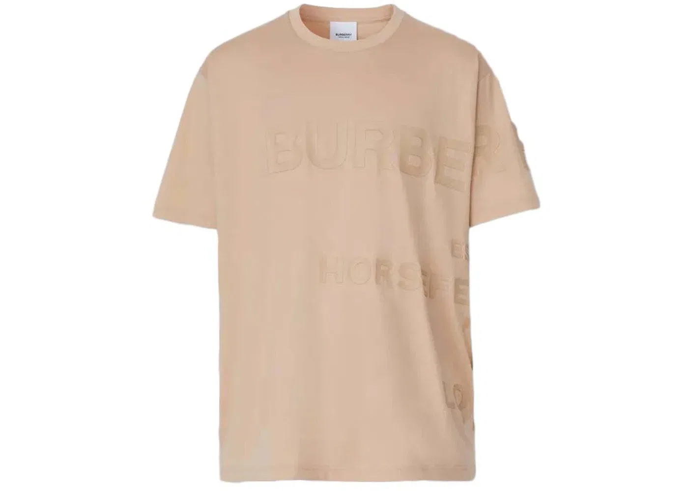 Мужская футболка оверсайз с принтом Horseferry Print Burberry, Soft Fawn Beige