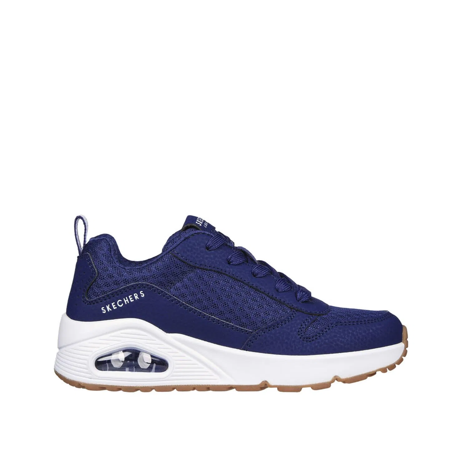 Детские кроссовки для мальчиков с твердой подошвой One - Powex Skechers, Navy Blue — фото 2