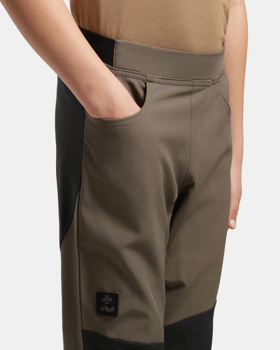 Детские outdoor-брюки с эластичным материалом KARIDO-J Kilpi, Khaki — фото 3