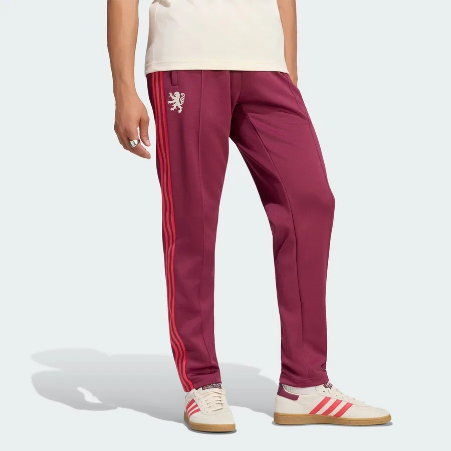 Брюки ADIDAS PERFORMANCE Regular Pants 'Olympique Lyon Originals' в красном и кроваво-красном цветах — фото 2
