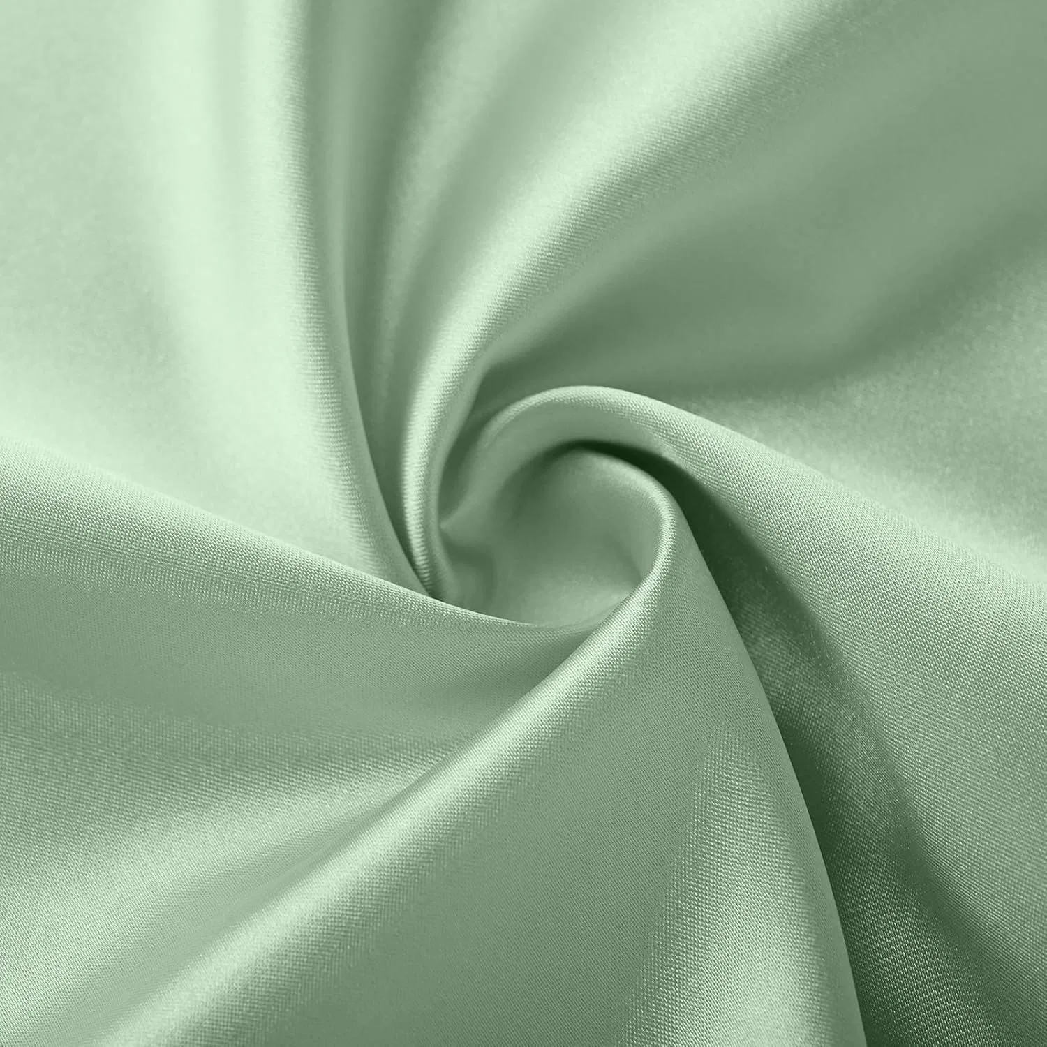 Женская блуза с воротником-капюшоном и драпировкой из сатина Pelang, D-mint Green — фото 4