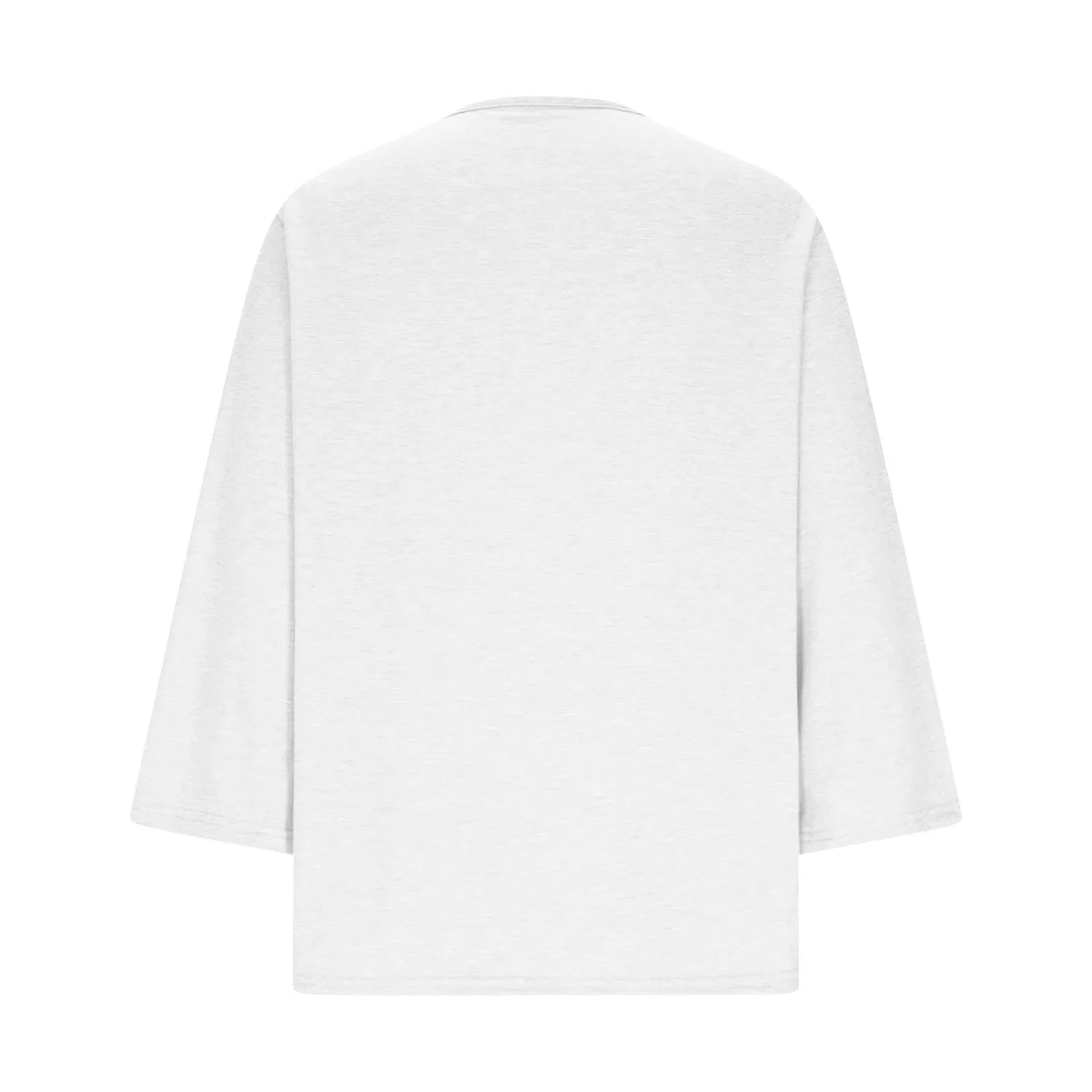 Женская льняная туника с вышивкой Retro 3/4 Sleeve Boho Casual Loose Fit Lightweight Summer Beach Blouse, C-white — фото 3