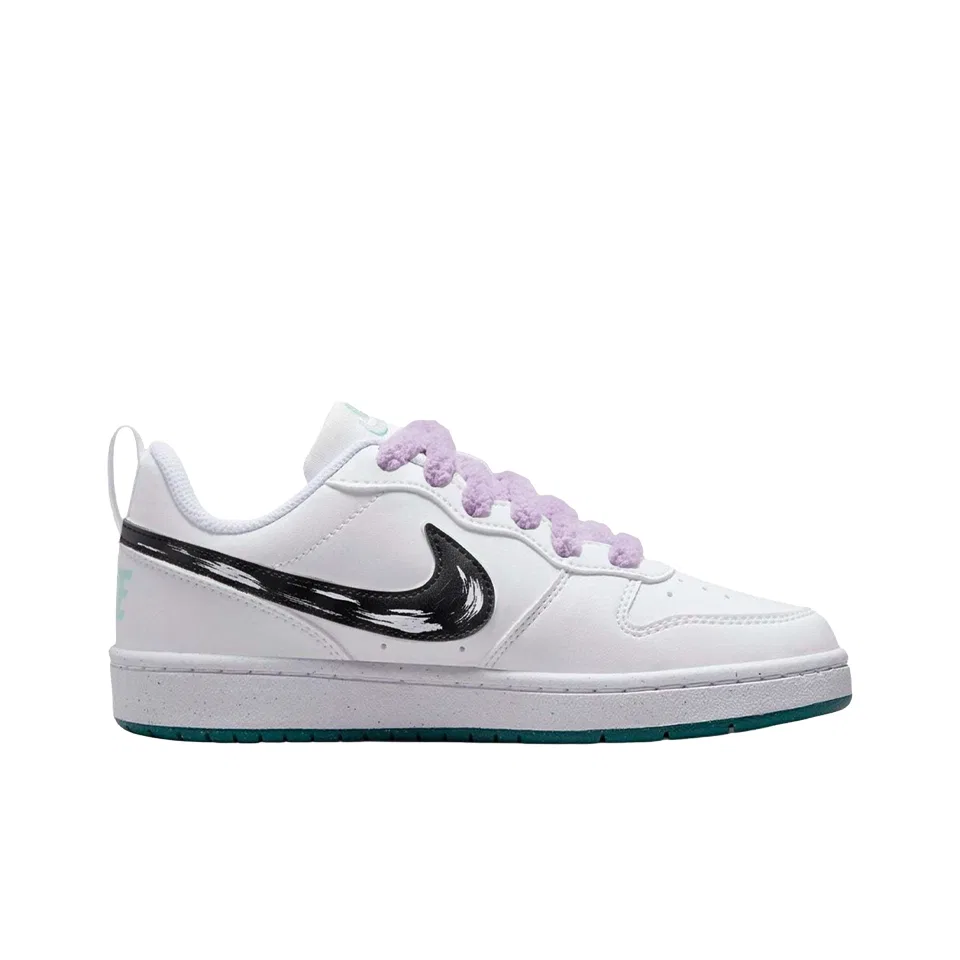 Детские кеды для скейтбординга с рисунком Court Borough, Nike, Purple — фото 3