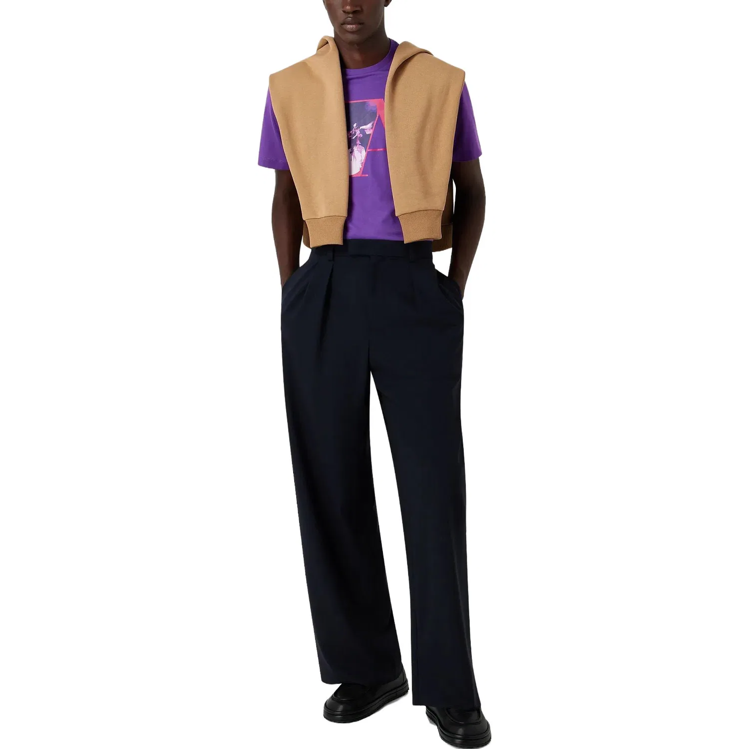 Мужская футболка EMPORIO ARMANI, Purple — фото 2