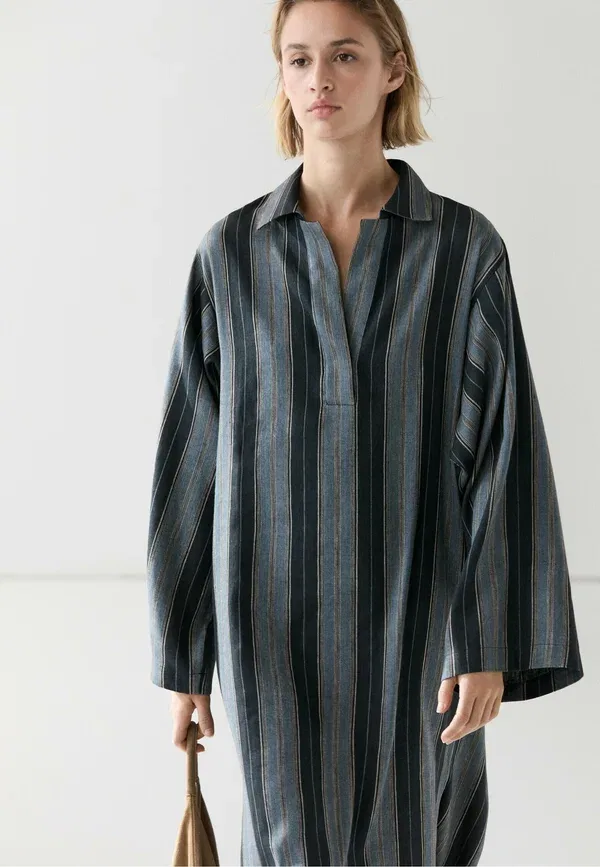 Туника в полоску Tunic Massimo Dutti, синий — фото 2