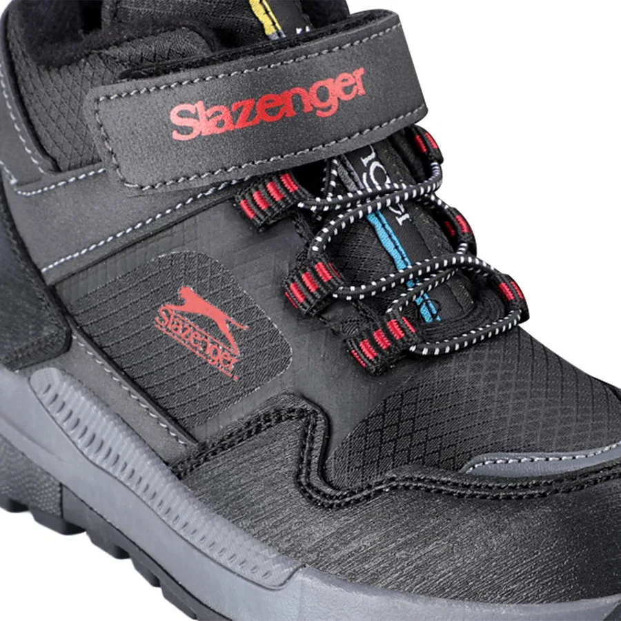Детские ботинки с липучками KENZIE Slazenger, Черно-красный — фото 4