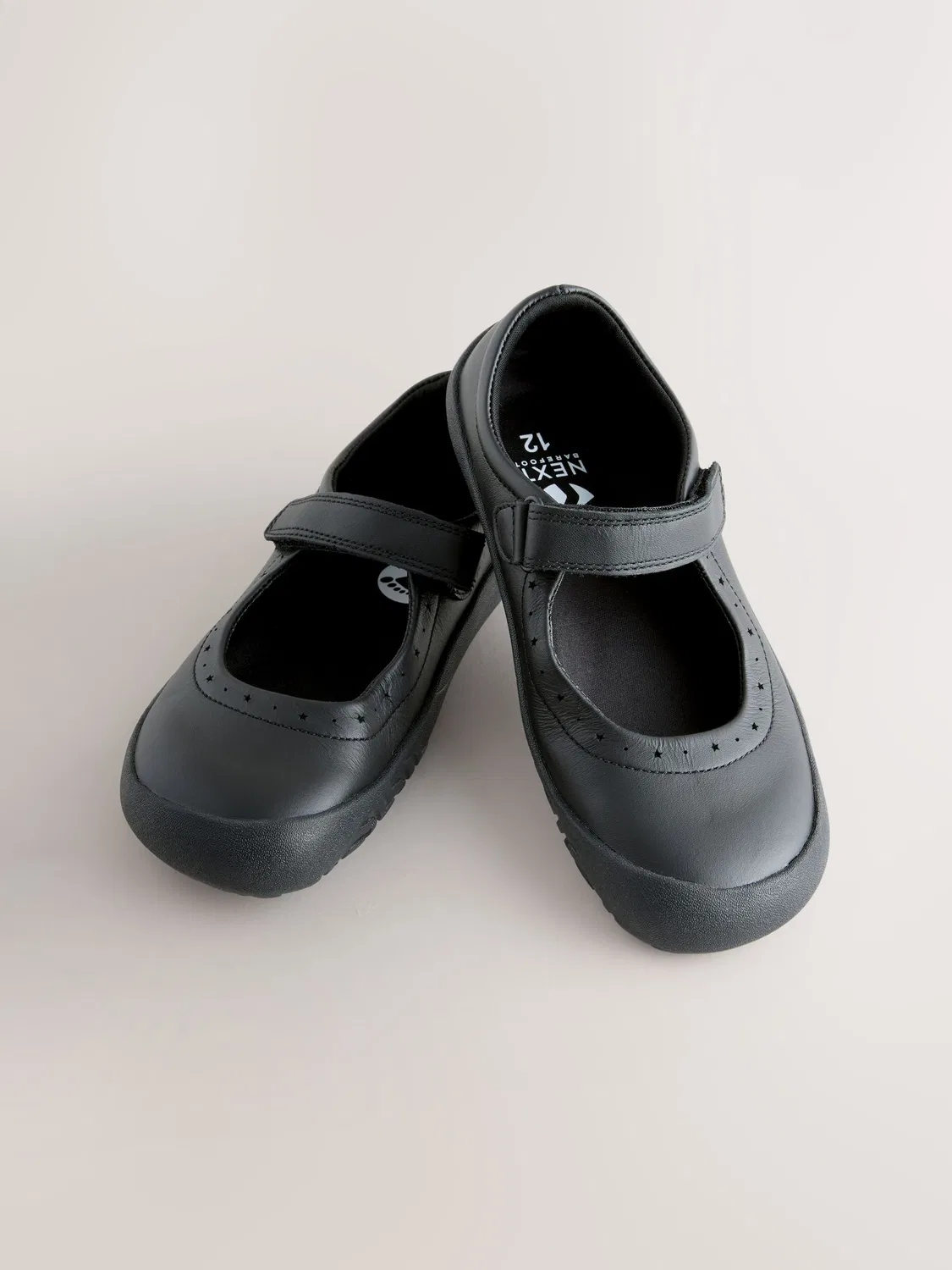 Туфли Мэри Джейн босоногие Black Leather Next, черный