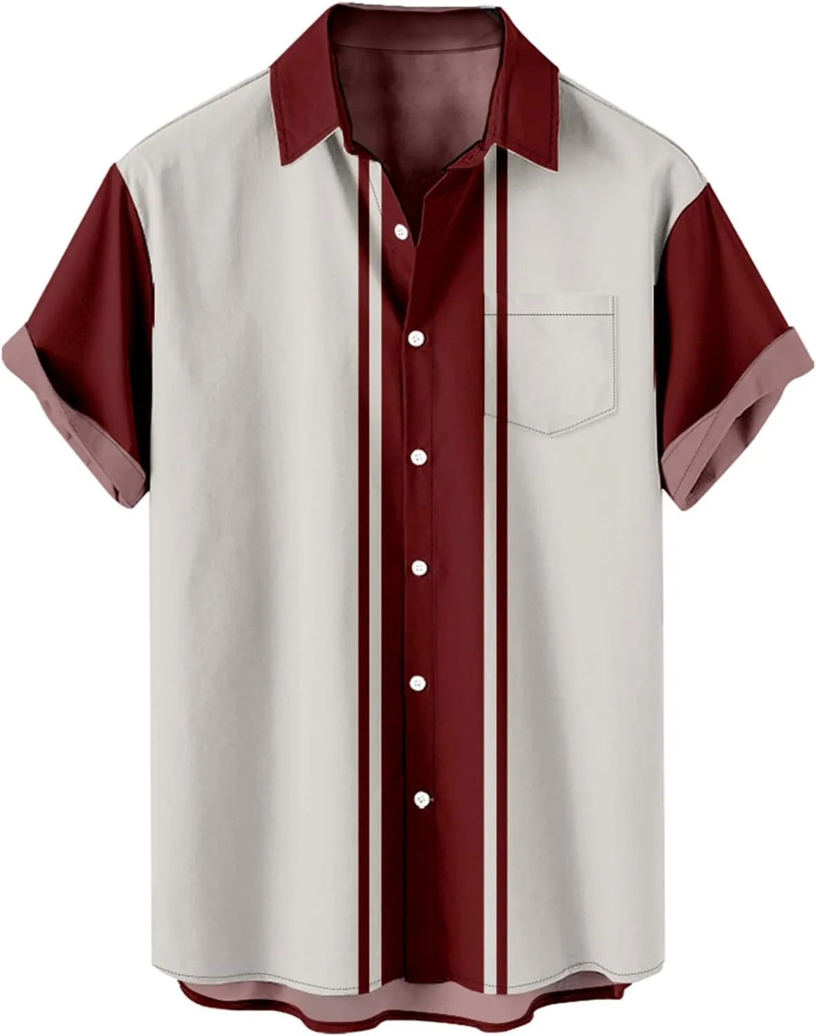 

Футболка для мужчин 2023 Casual Stylish Cuban Guayabera с коротким рукавом Muscularfit