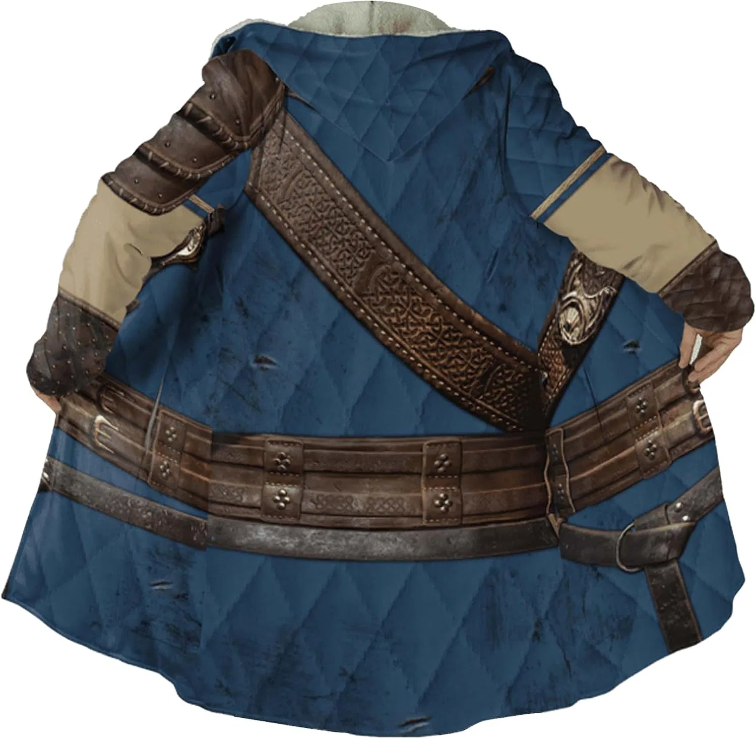 Мужское пальто с принтом Viking Cape D