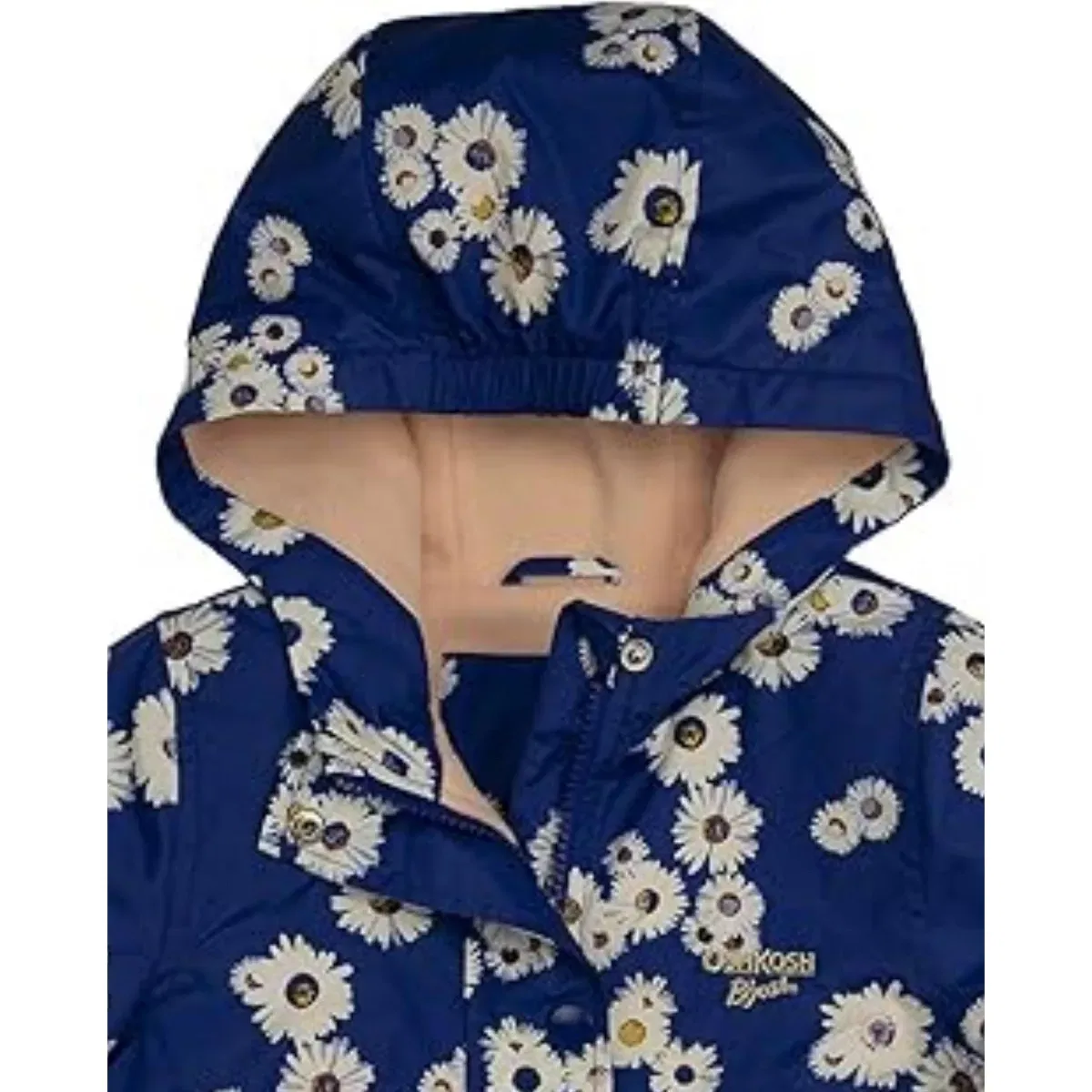 Детская куртка для девочек на флисовой подкладке с рюшами OshKosh B'gosh, Blue — фото 2