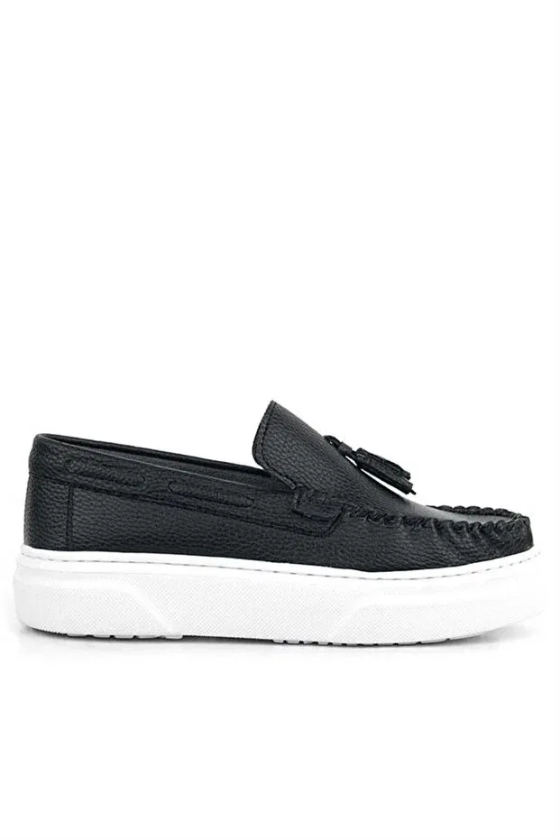 Детские туфли для мальчиков с ортопедической стелькой Rakerplus, Black — фото 3