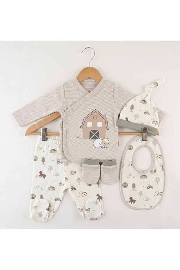 Детский комплект одежды для новорожденных хлопковый Mother Love, Lamb Patterned — фото 3