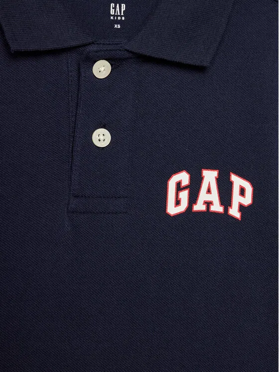 Поло regular fit Gap, темно-синий — фото 3