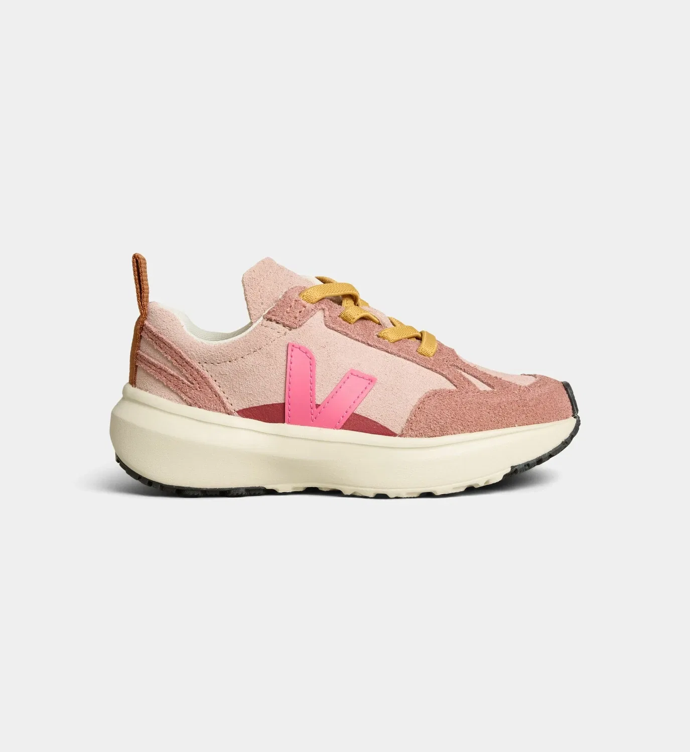 Низкие кеды Small Canary Light из замши VEJA, розовый