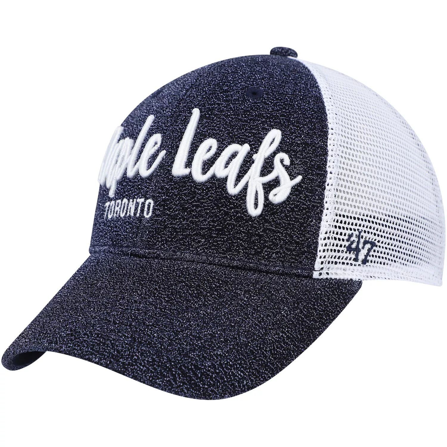 

Женская темно-синяя/белая кепка '47 Toronto Maple Leafs Encore MVP Trucker Snapback