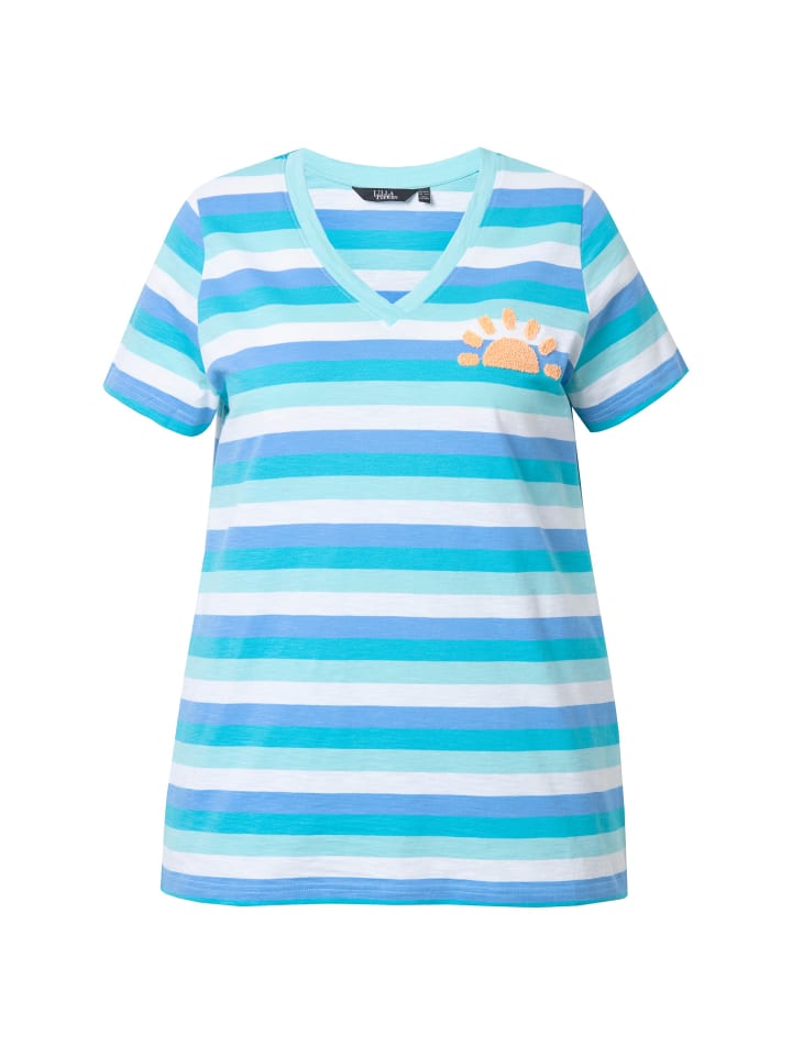 

Футболка Ulla Popken, цвет tiefes aqua