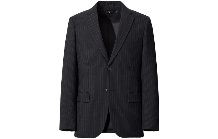 Мужской деловой костюм с воротником Dark Gray UNIQLO