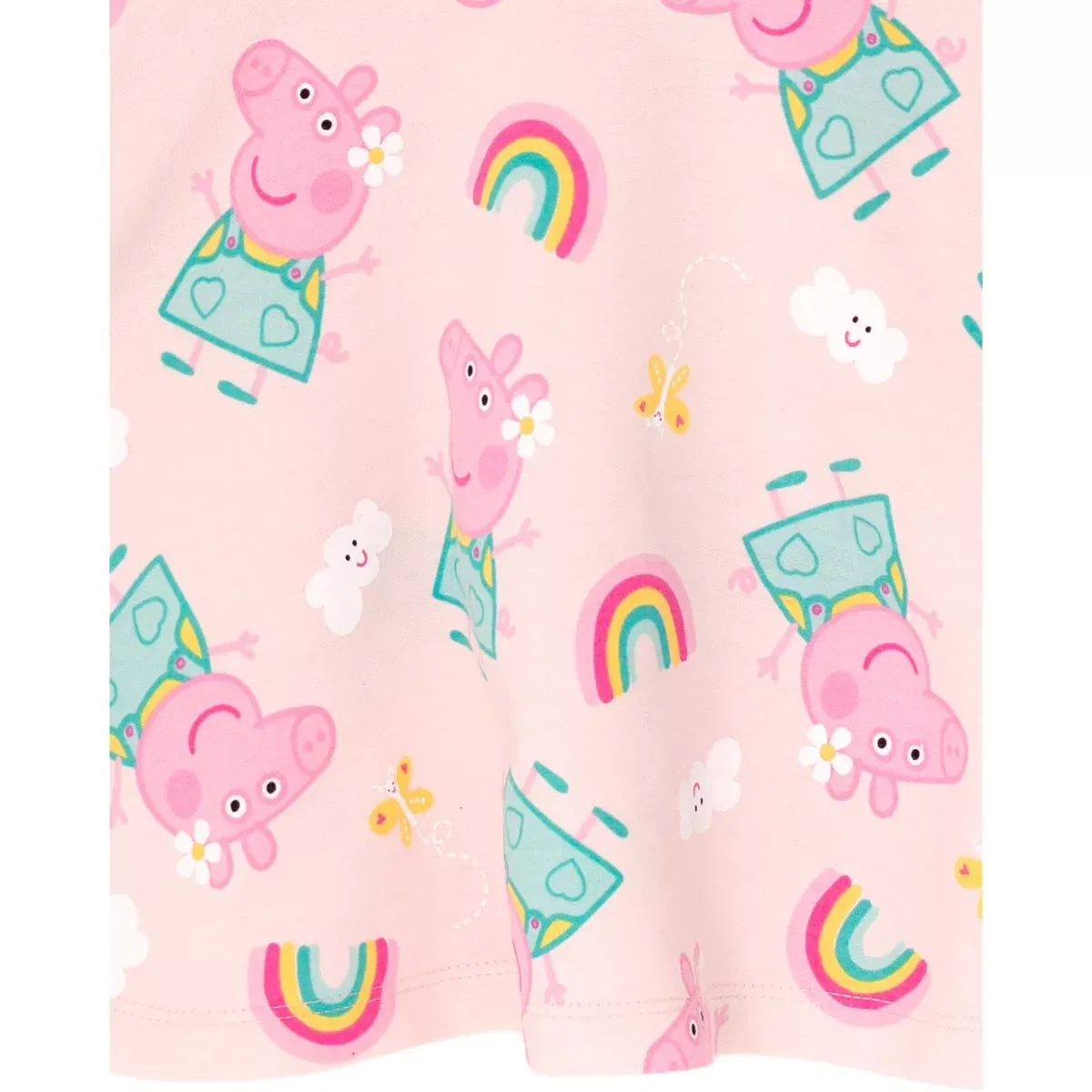 Детское платье для девочек с принтом Peppa Pig French Terry Dress, Peppa Pig, Pink — фото 3