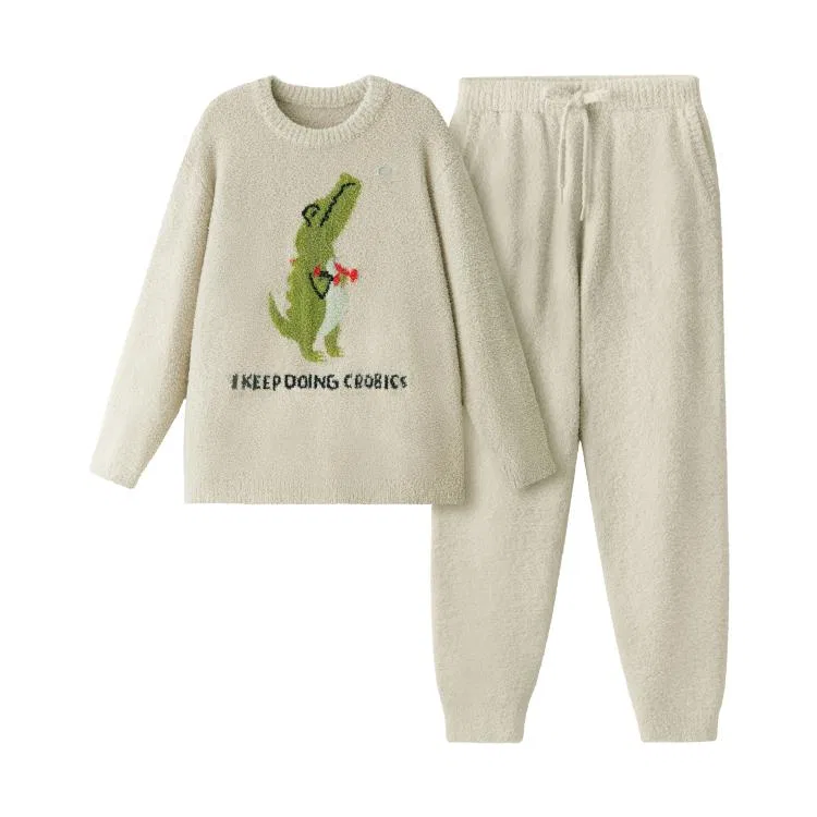 Детский комплект пижам Weightlifting Crocodile BANANA IN, Willow Gray