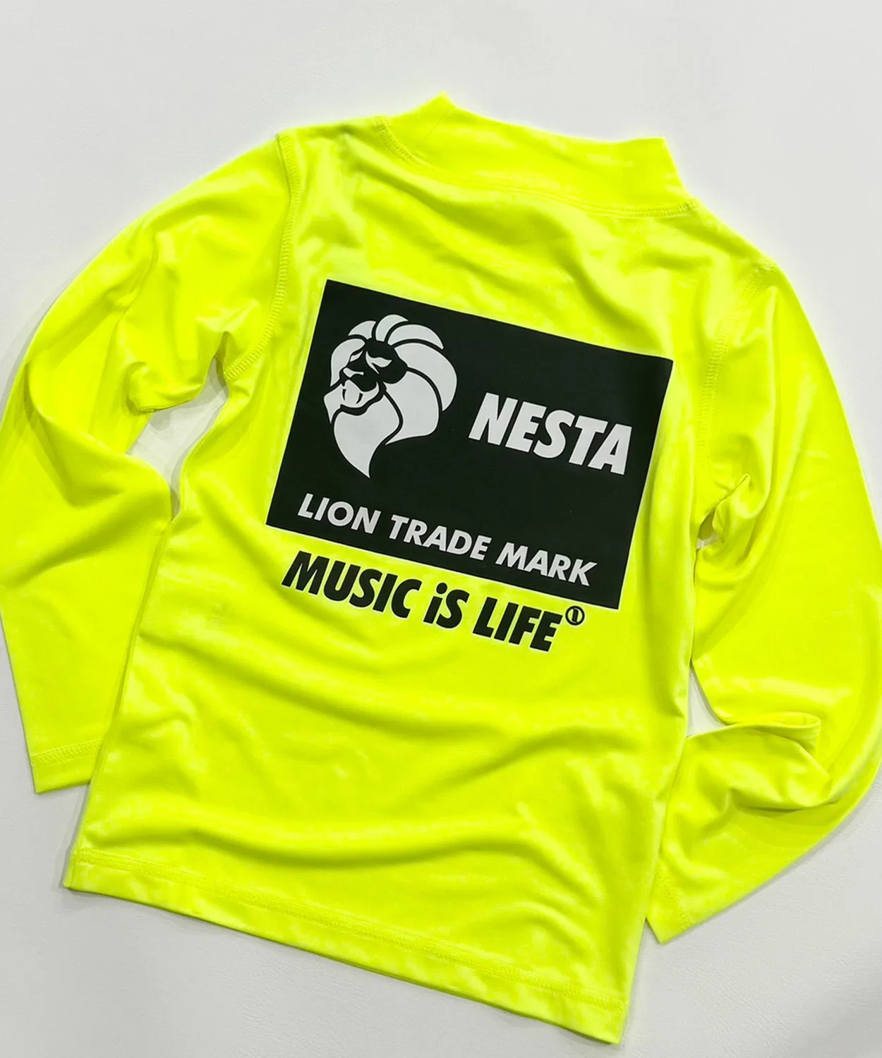 Детский лонгслив-рашгард с принтом NESTA BRAND, Yellow