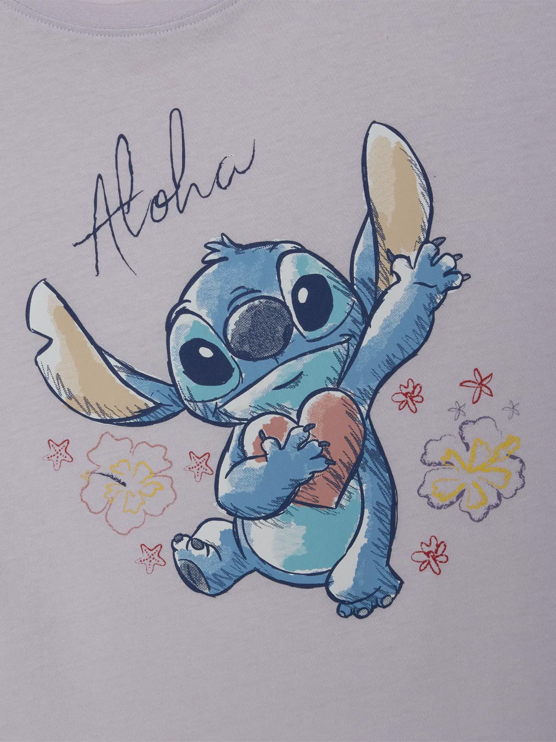 Детская футболка с принтом Stitch , фиолетовый — фото 3
