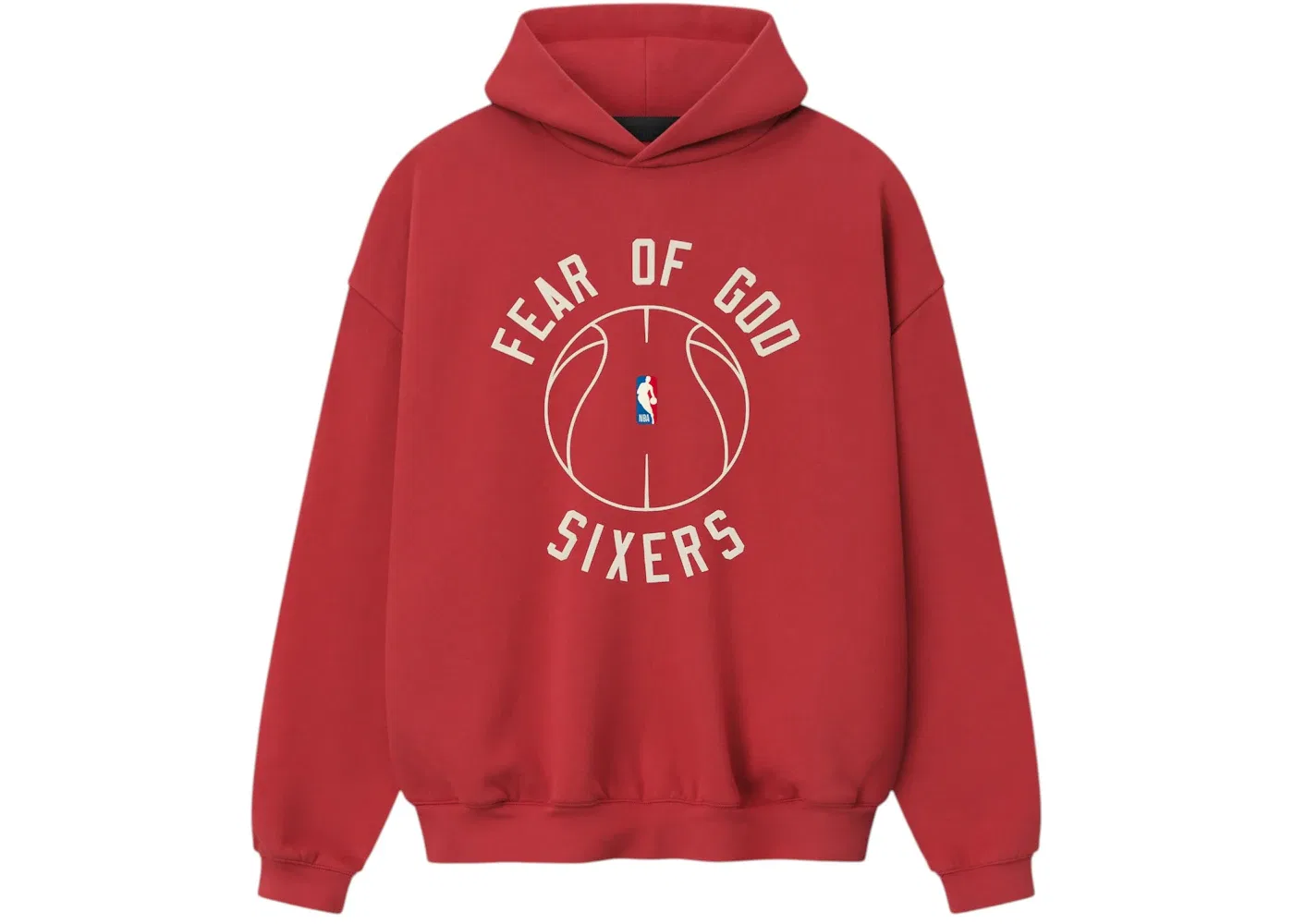 Унисекс худи Fear of God Essentials Sixers x Barkley Hendricks 90s Hoodie, Faded Garnet