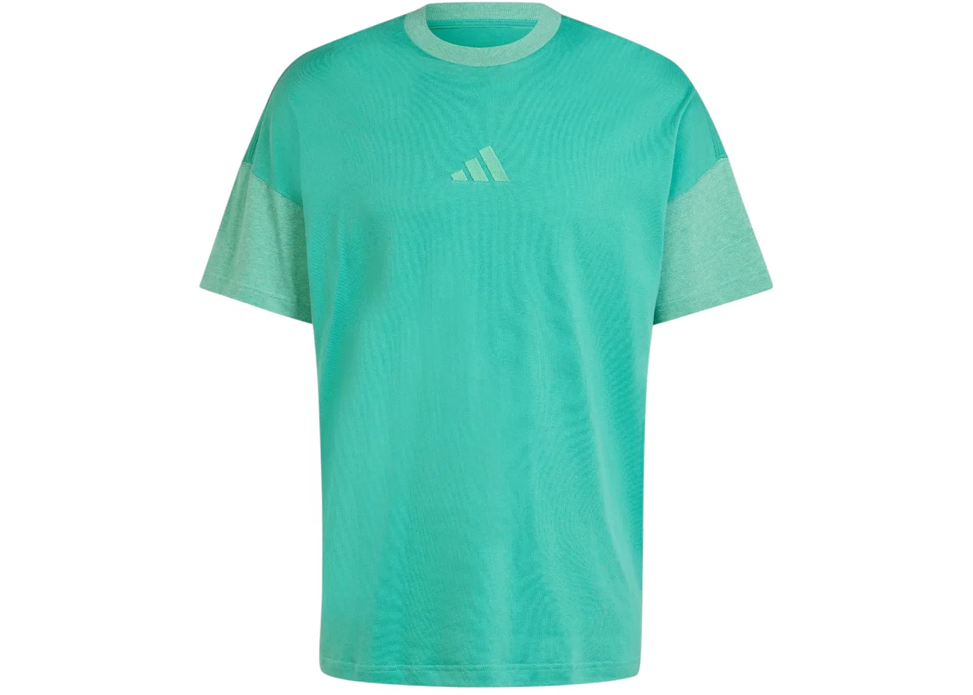 Мужская футболка с длинным рукавом Adidas All Szn Colorblock, Semi Court Green Off White
