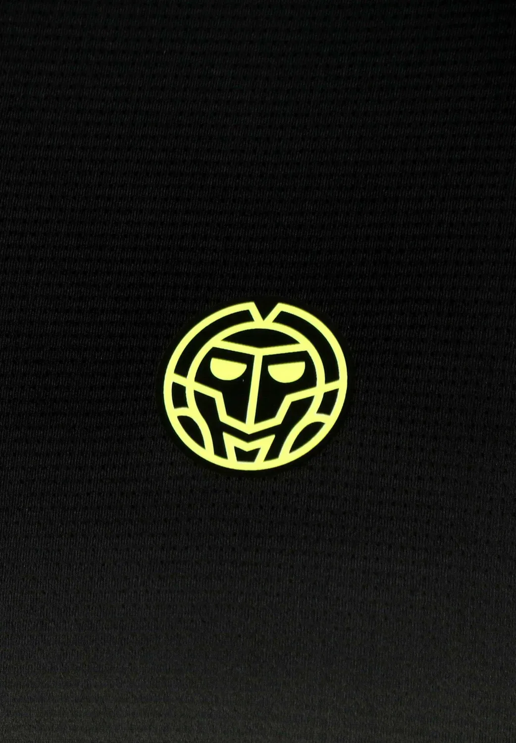 Футболка с ночной вспышкой, футболка с принтом, футболка с принтом Bidi Badu, Gradiant Black & Safety Yellow — фото 3