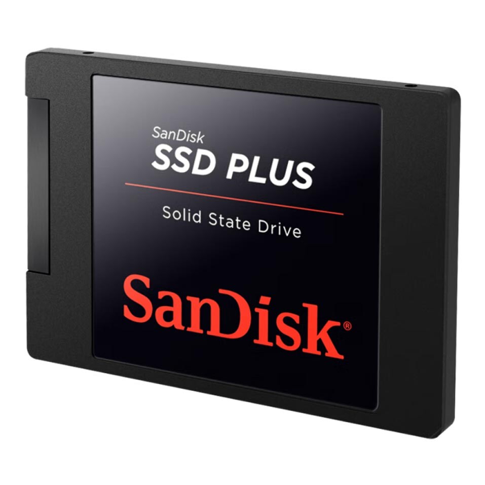 

Твердотельный накопитель SanDisk SSD Plus, 2 Тб, SATA, черный