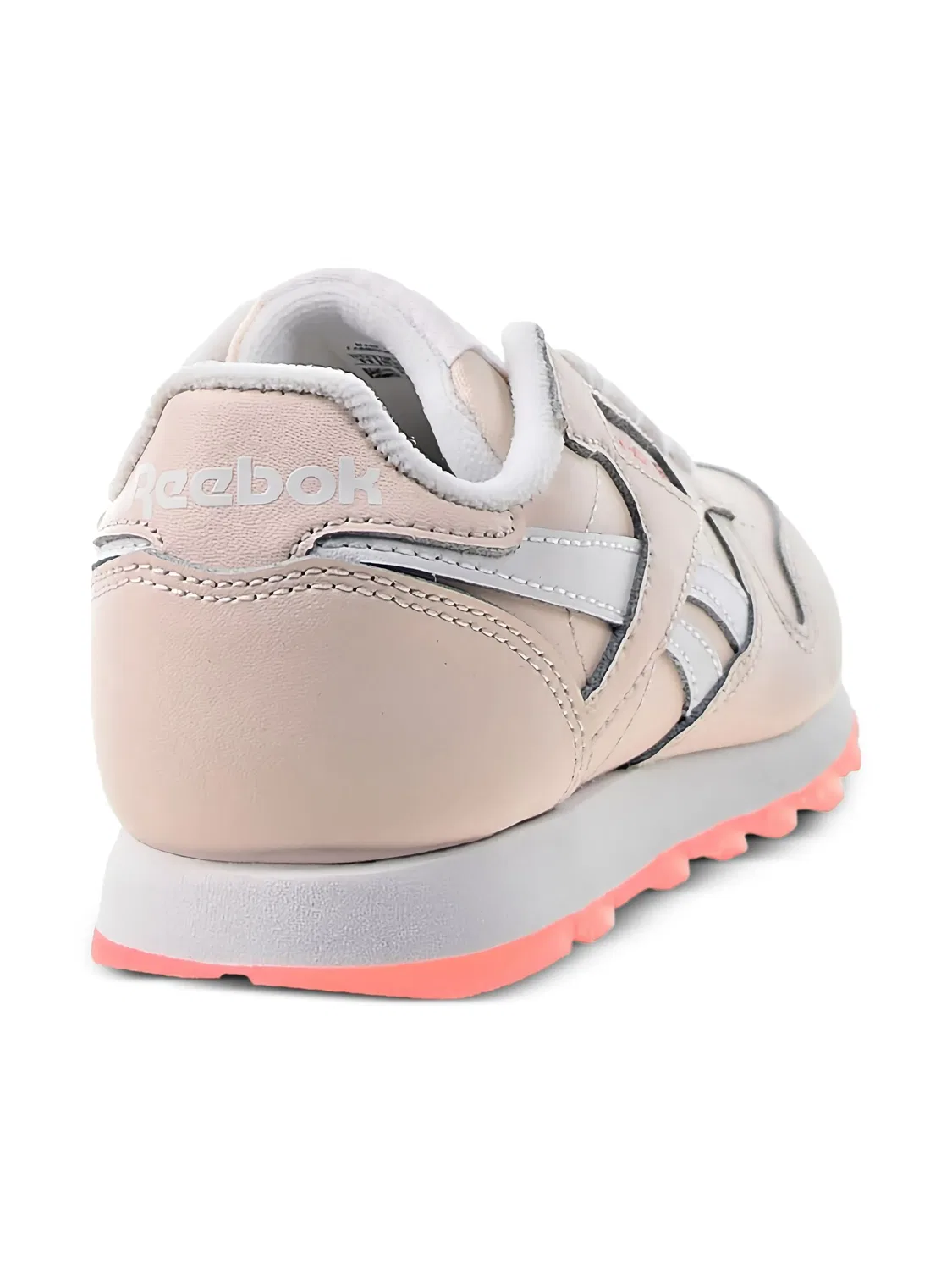 Классические кожаные кроссовки "Pink White Panton" Reebok, розовый — фото 4