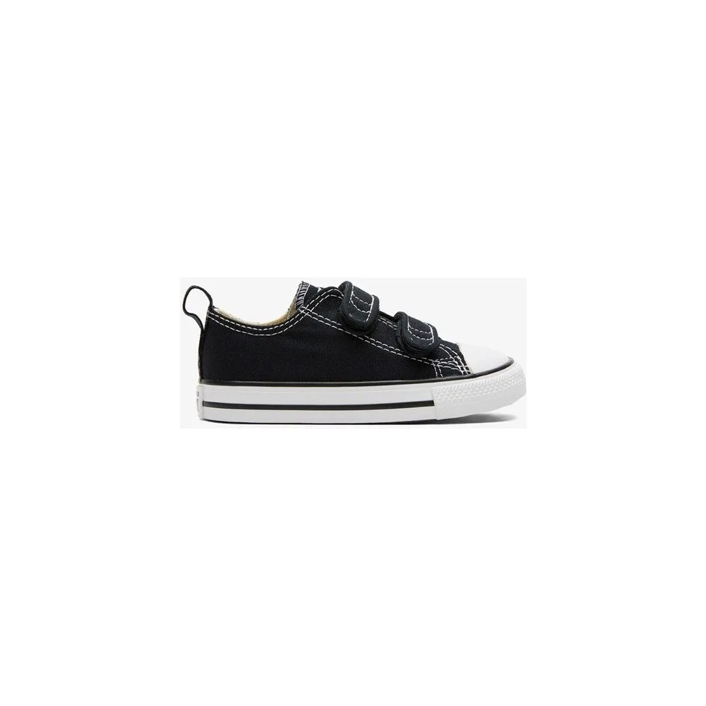 Детские кроссовки Converse с контрастной шнуровкой Chuck Taylor All Star 2V, Black — фото 3