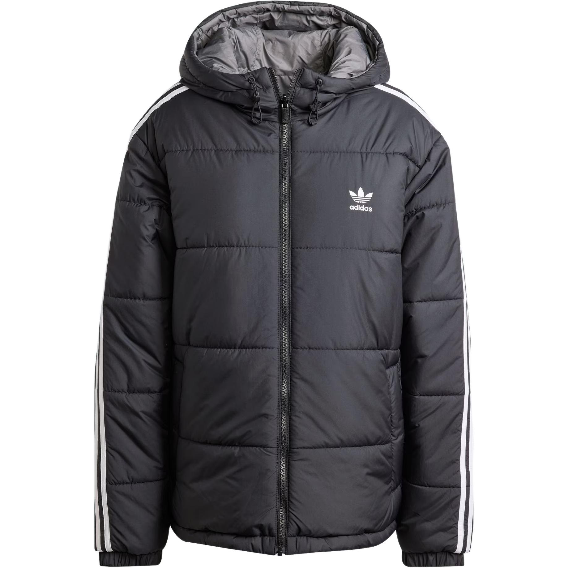 

Двусторонняя куртка Adidas Adicolor Adidas Originals, черный/серый