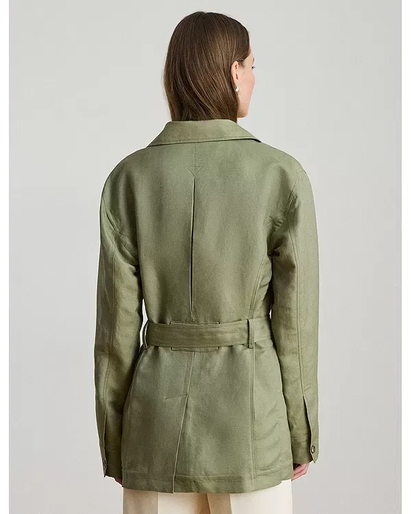 Женская куртка из льняной смеси Ralph Lauren, Light Agave — фото 3