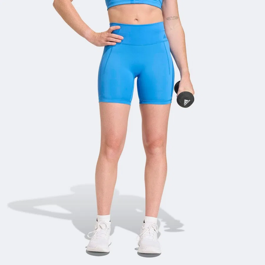 Спортивные шорты-скинни ADIDAS PERFORMANCE 'Opt' синего цвета — фото 2