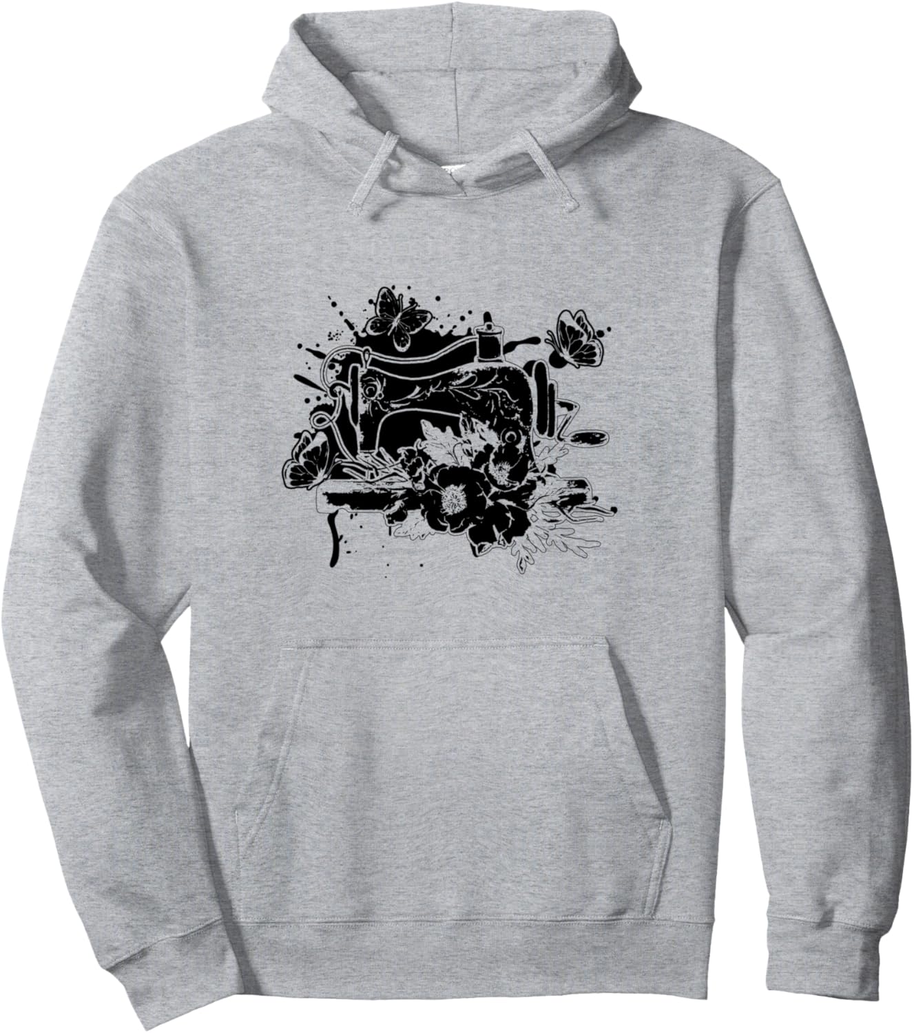 

Худи для любительницы шитья, швеи, швейной машины Seamstress Sewing Lover Sewing Ideas, серый