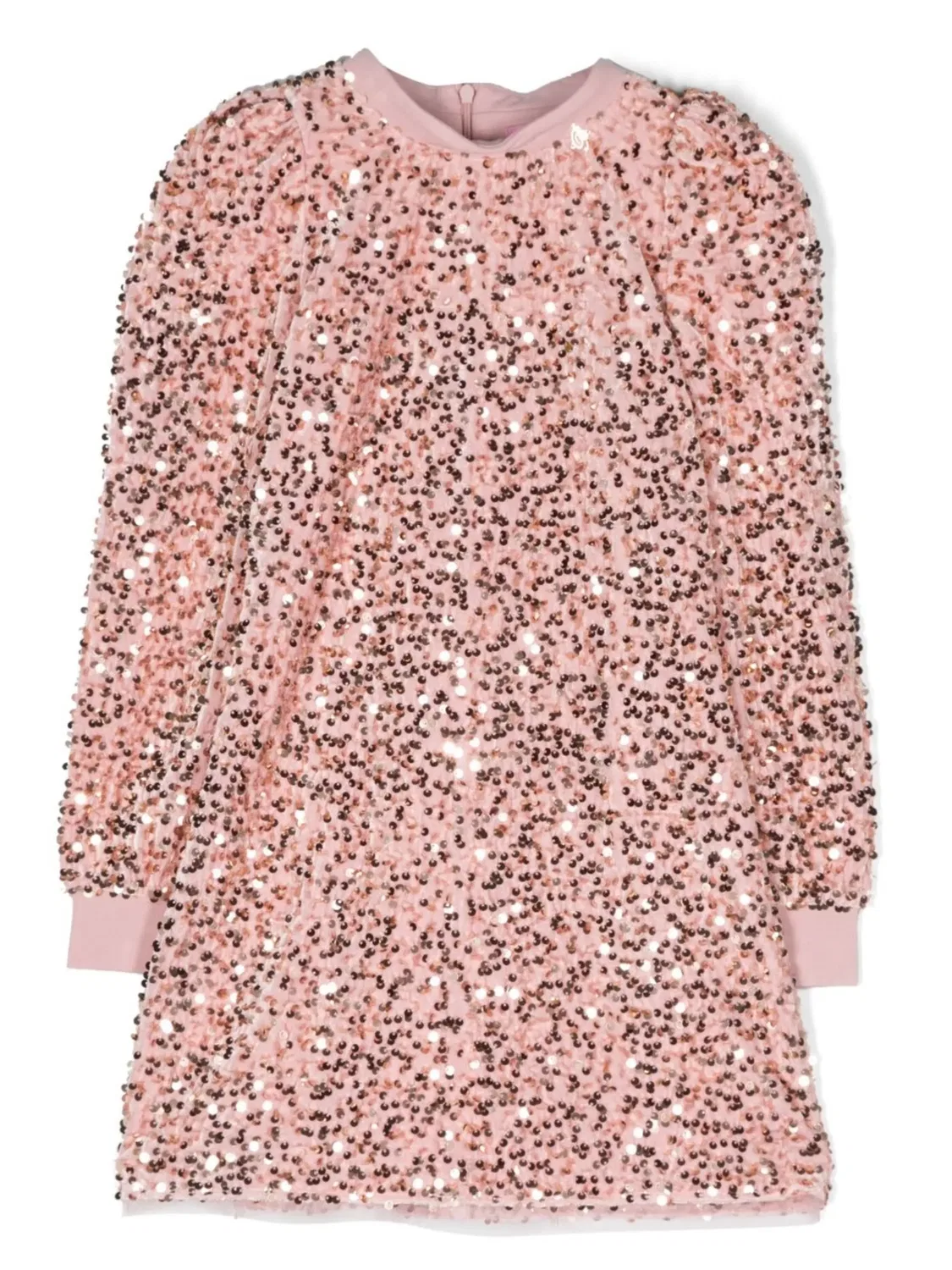 Платье с пайетками Miss Blumarine, розовый