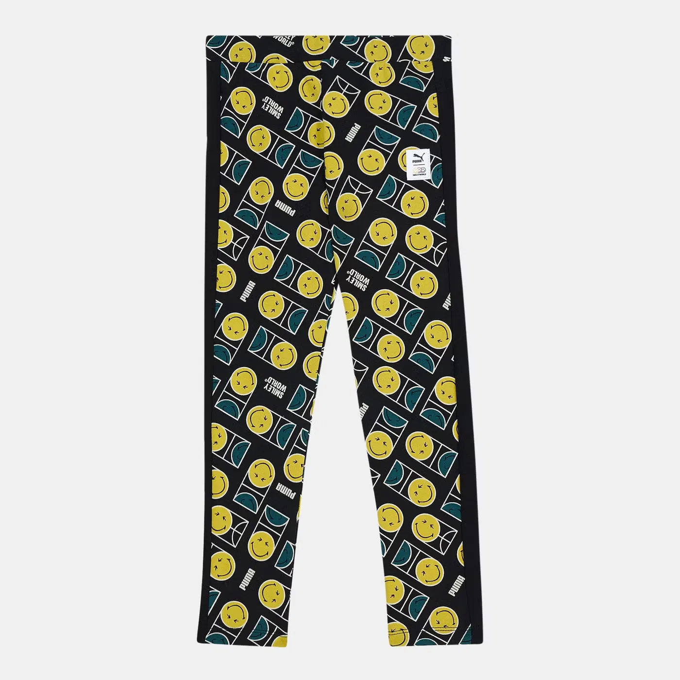 Леггинсы с принтом Smiley Puma, черный