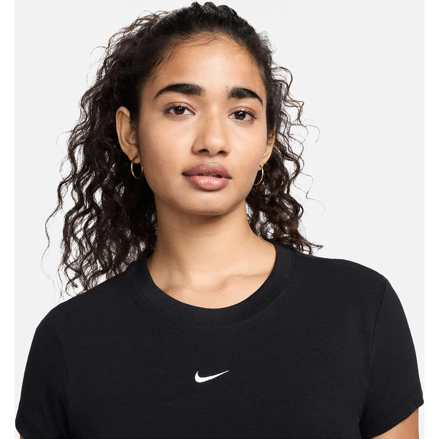 Женская футболка с принтом NSW NK CHLL KNT MD CRP Nike, Schwarz — фото 3