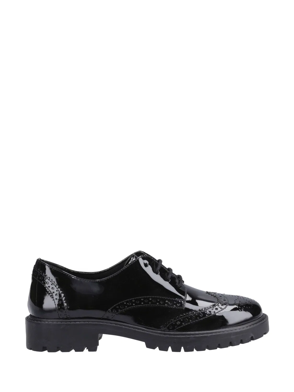 Туфли школьные Athena Patent Hush Puppies, черный