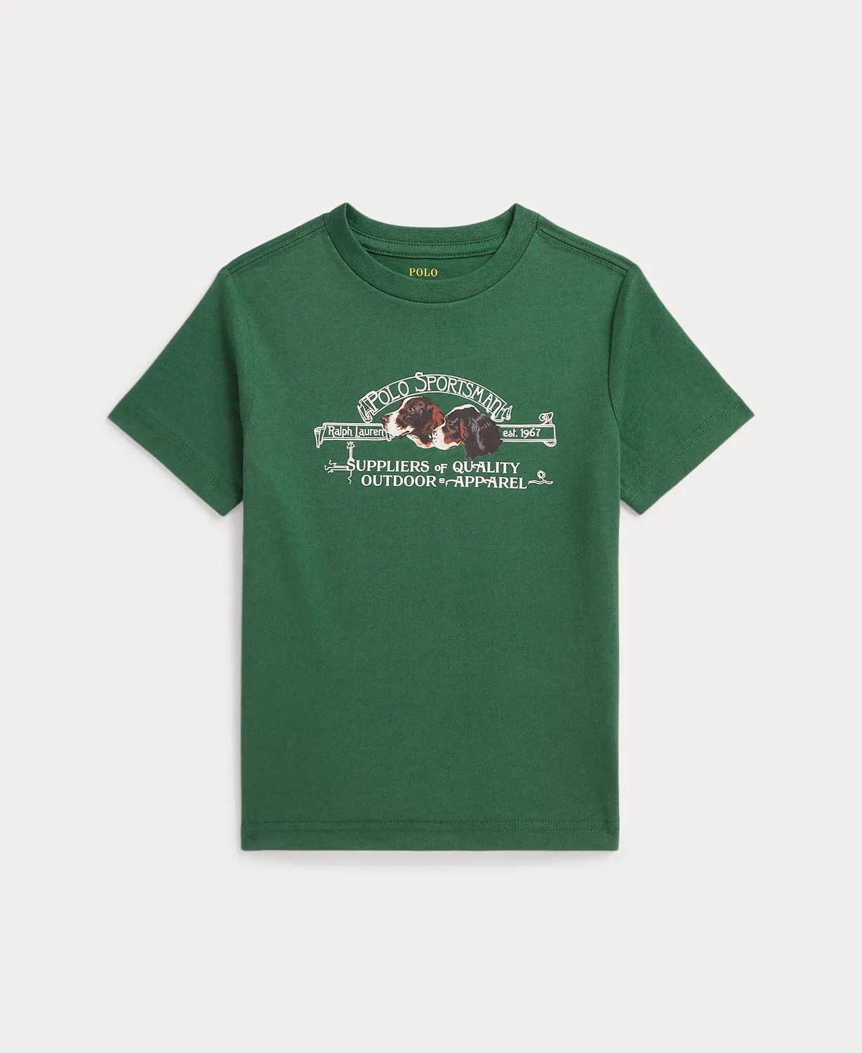Футболка из хлопка, Unisex, Polo Ralph Lauren, зеленый