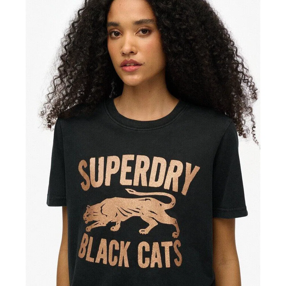 Мужская футболка Varsity Relaxed Embellish Superdry, Черный — фото 4