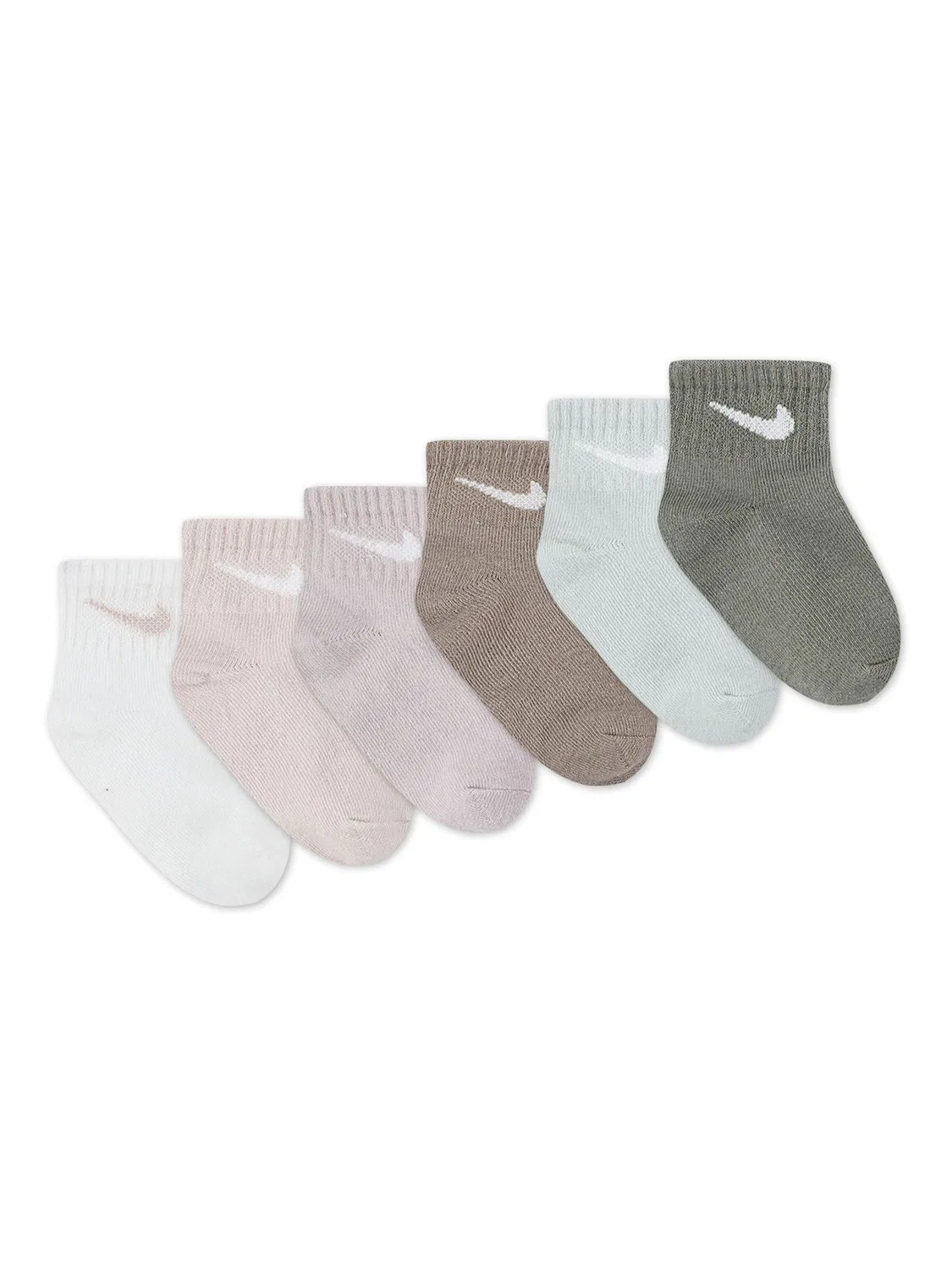 Носки детские Nike Swoosh Ankle, мульти-приглушенные цвета — фото 2