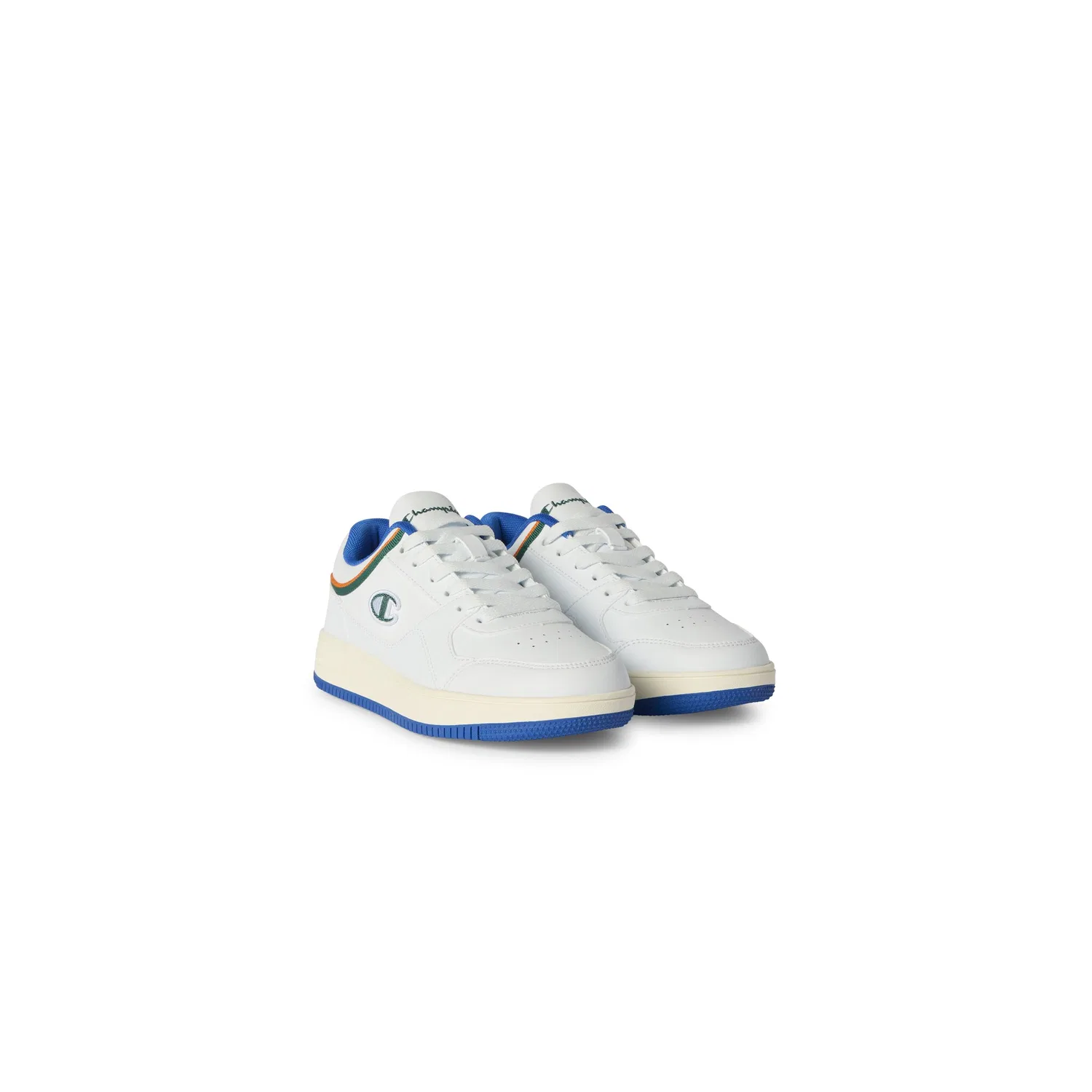 Детские кроссовки на липучке Champion, White/Medium Blue/Baige/Onion/Natural