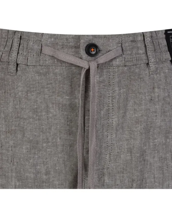 Шорты tapered fit из льна, 50536863 Boss — фото 3
