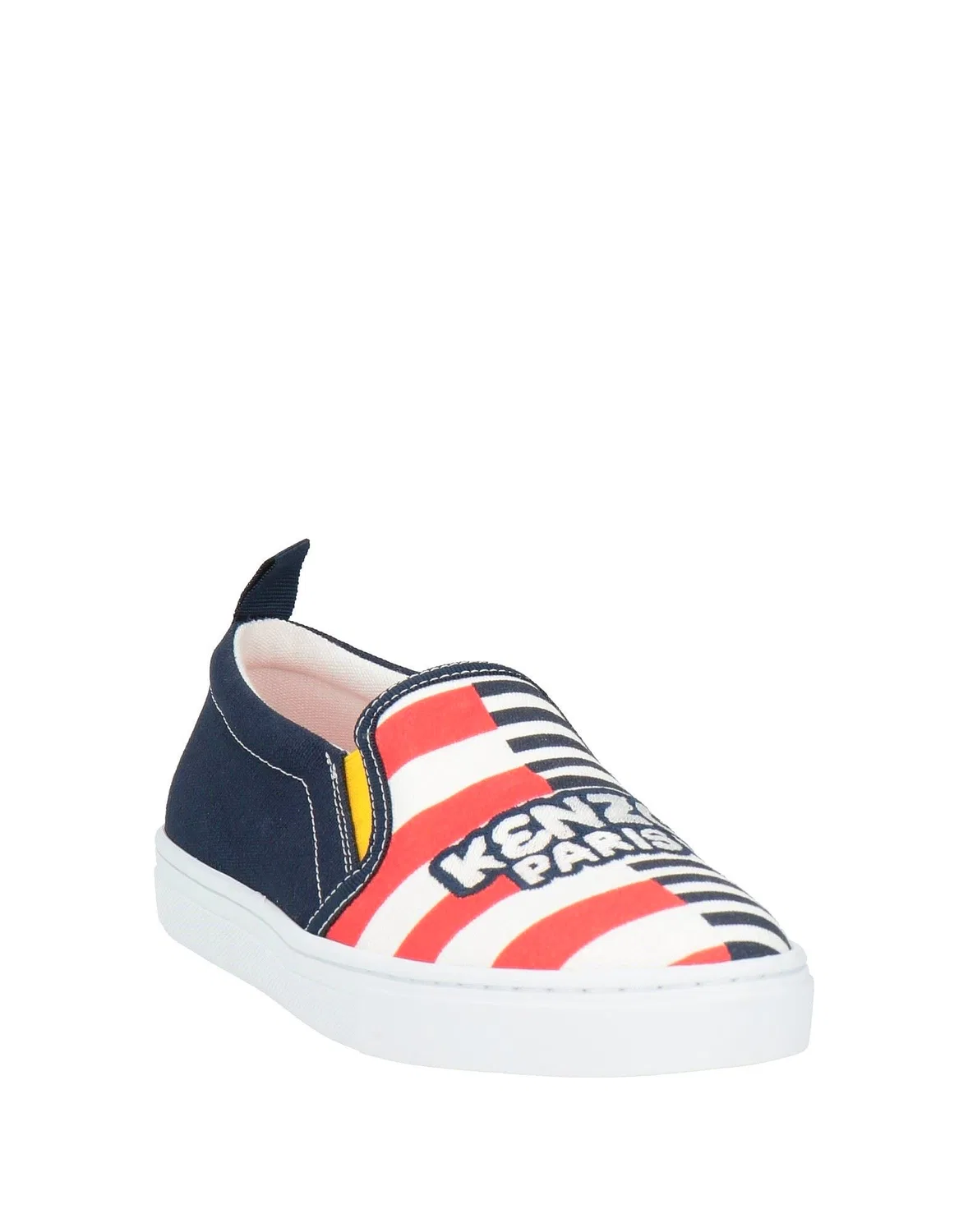 Детские кеды для девочек slip-on с принтом Kenzo Kids, темно-синий — фото 2