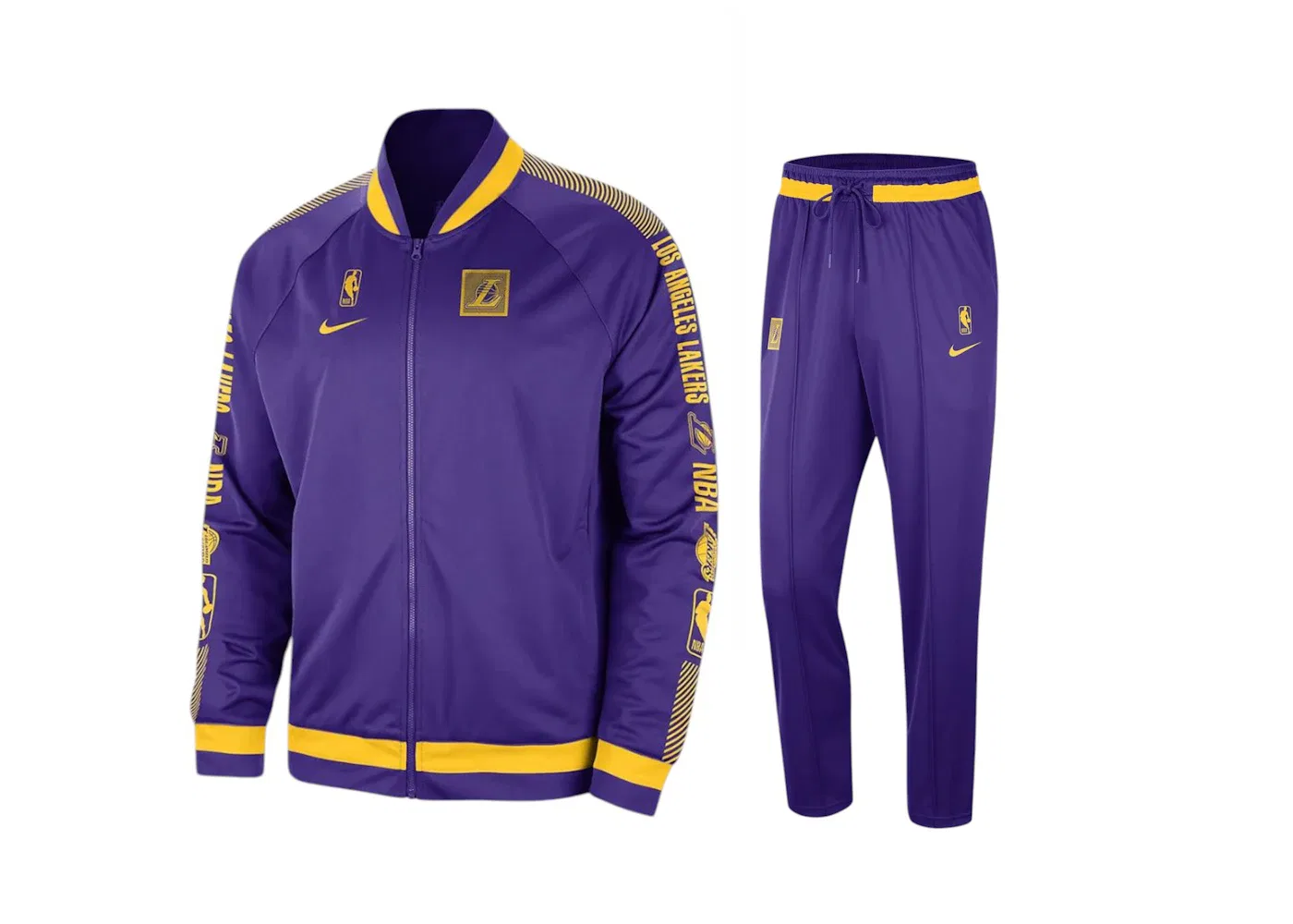 Мужской спортивный костюм с принтом Tracksuit Nike, Purple/Yellow