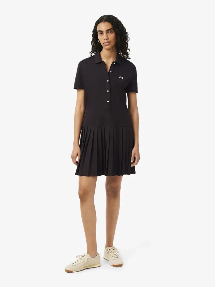 Платье мини LACOSTE поло, коричневый