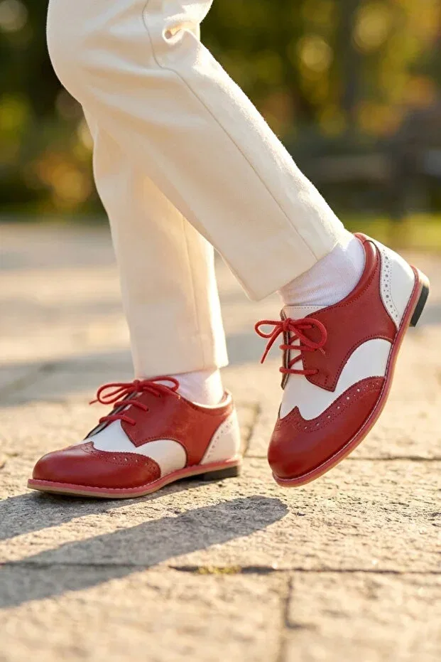 Детские ортопедические туфли для мальчиков Cevoclub Kids, Red — фото 2