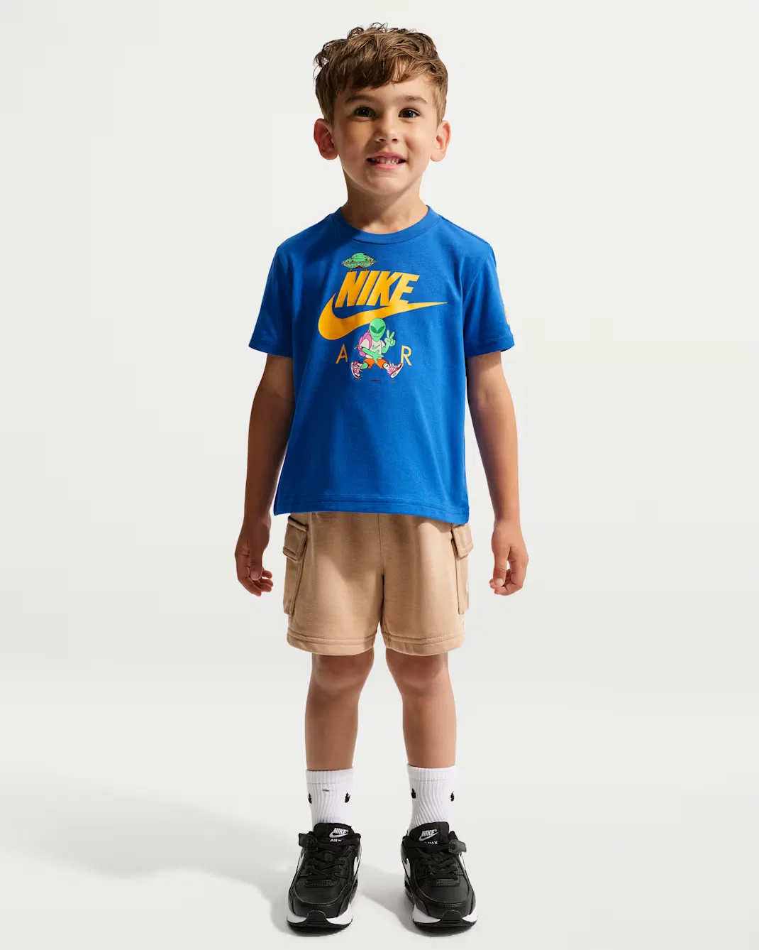 Детская футболка с инопланетянином Nike, Game Royal — фото 4